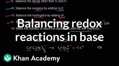 How To Balance A Redox Equation