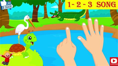One Two Three Song 1 2 3 Kids Song Nursery Rhyme Youtube