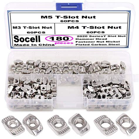 Socell Pcs Series T Nuts M M M T Slot Nut Hammer Head