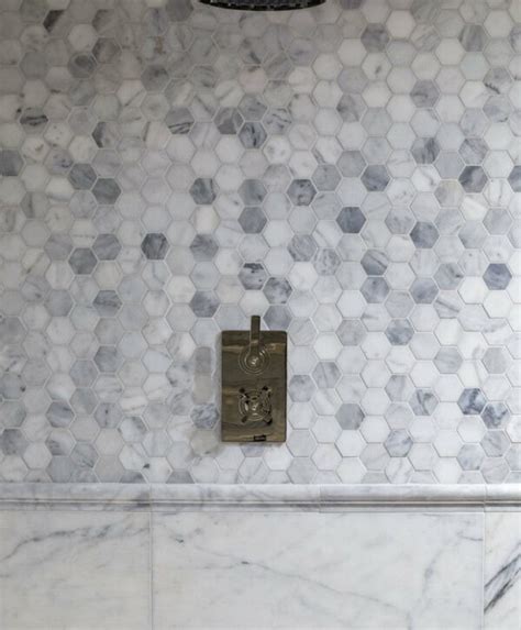 Alpina Honed Marble Hexagon Mosaic Tile Mandarin Stone