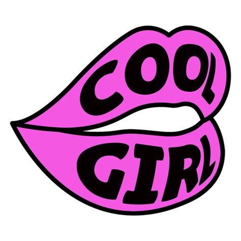 Cool Girl Color Stroke Badge Png And Svg Design For T Shirts