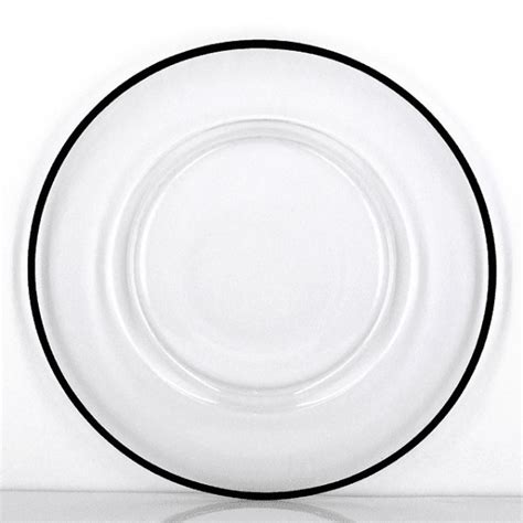 Black Rim Charger Plate Simply Style Co