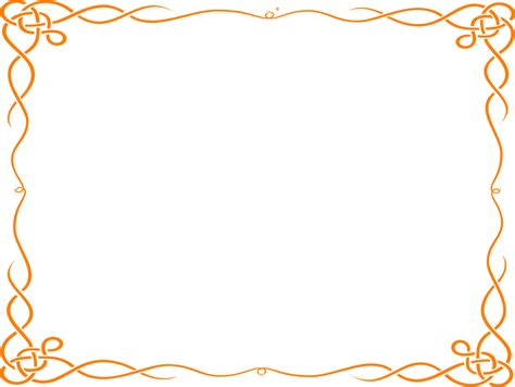 Orange Border Clipart