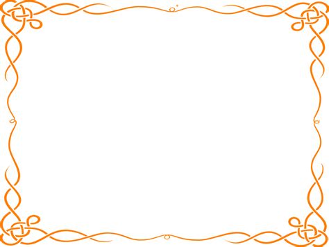 Orange Border Clipart