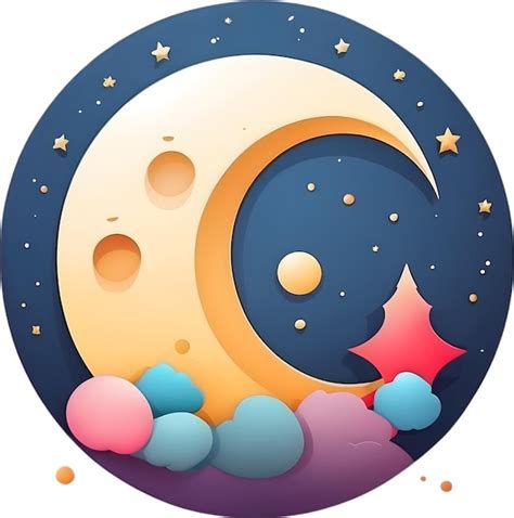 Premium Photo Crescent Moon Symbol Lunar Phase Icon Nighttime Moon