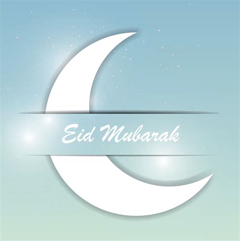 Moon Background for Muslim Community Festival Vector Illustratio ...