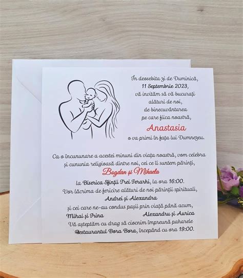 Invitatie Nunta Si Botez IN61 Tiparire Text Nu Asamblare Nu