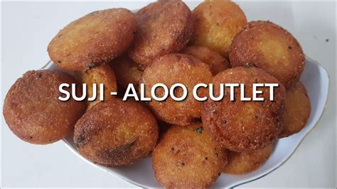 Crispy Aloo Suji Cutlet Easy Potato Semolina Cutlet Youtube