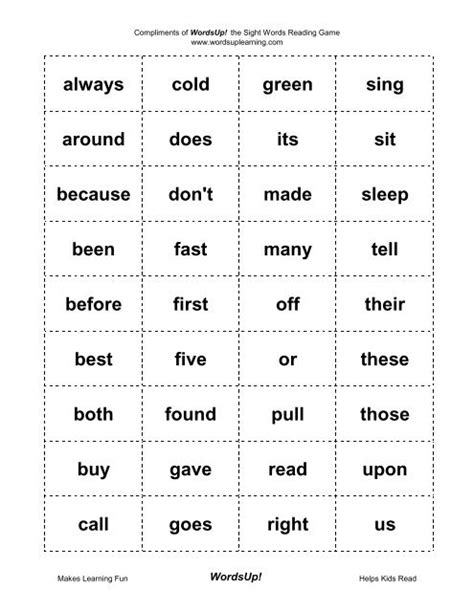 Download All 2nd Grade Sight Words Flashcards Effective 49 Off