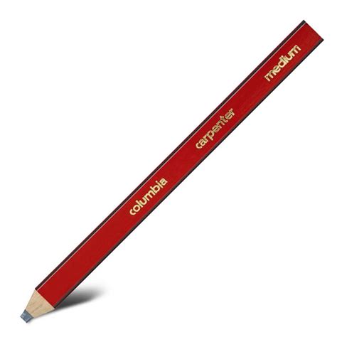 COLUMBIA Carpenters Lead Pencils Red Medium 611400MED