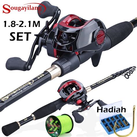 Jual Sougayilang Pancing Set 1 8m 2 4m Joran Dan Reel Casting Rod