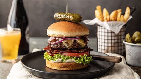 Angus Beef Burger With Bacon And Brie Recipe Beef Lamb New Zealand