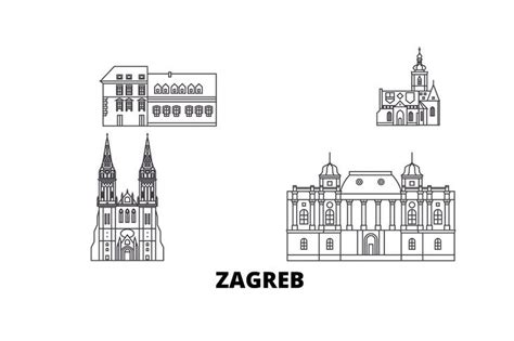 Zagreb Skyline Art | Croatia Travel