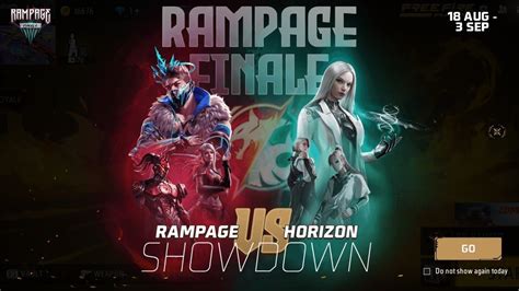 Rampage Finale Event Free Fire How To Complete Rampage Event Free