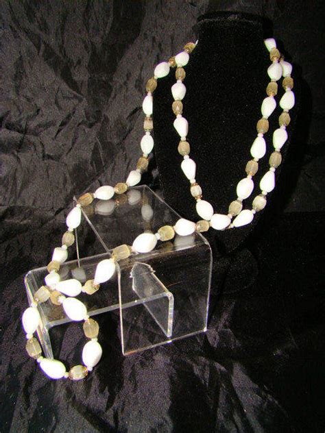 Vintage Milk Glass Bead Necklace Antique Price Guide Details Page