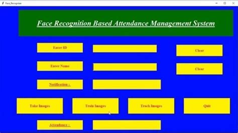 Attendance Management System Using Face Recognition In Python Part