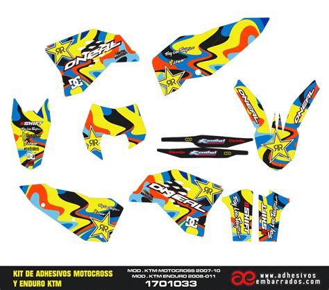 Graphics Ktm Enduro Cross Psico Adhesivosembarrados