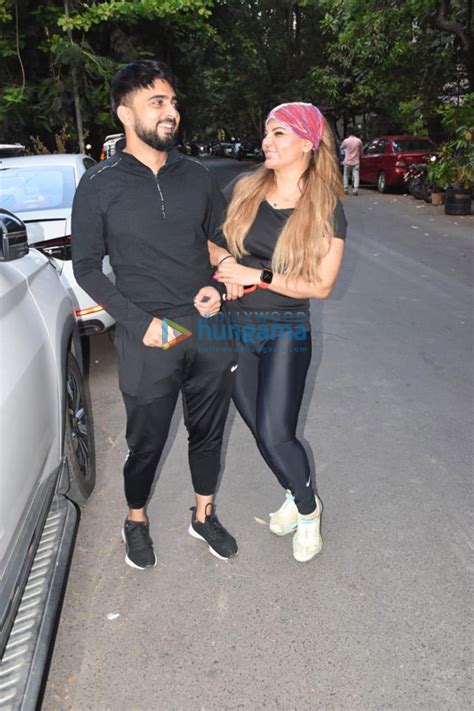 Photos Rakhi Sawant Snapped With Adil In Andheri Adil Rakhi