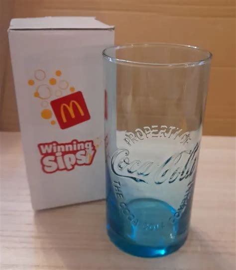 MCDONALDS COCA COLA Winning Sips Limited Edition 2023 Glas Blau