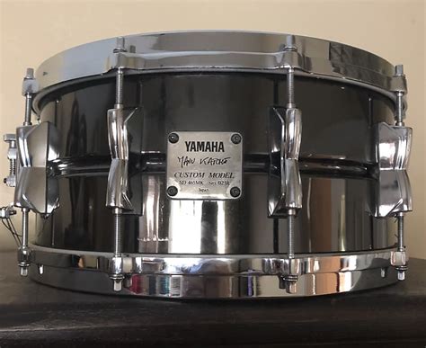 Yamaha Drums Japan Sd 465mk Manu Katche 65 X 14 Black Nickel Reverb