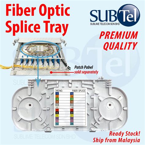 Fiber Optic Splice Tray Port Patch Panel Lazada