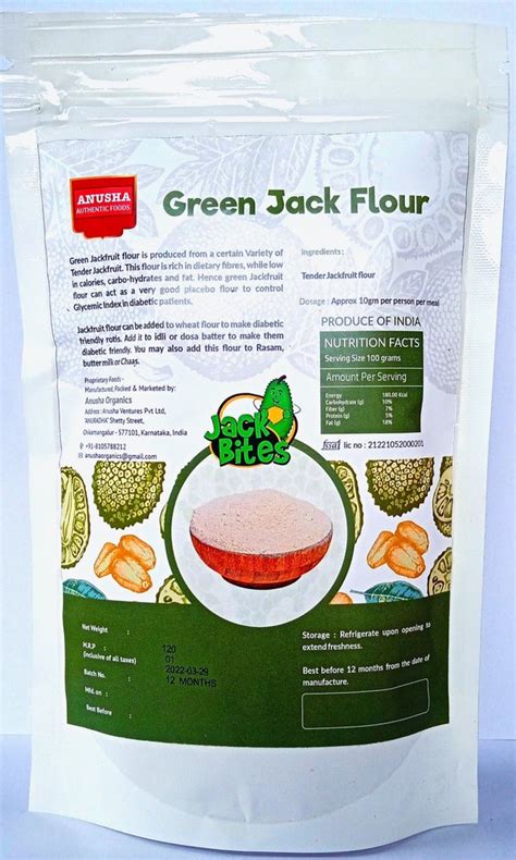 Anusha A Grade Raw Jackfruit Flour Carton Packaging Size 5 Kg At Rs