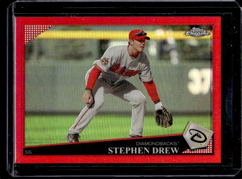 2009 Topps Chrome Red Refractor 12 Stephen Drew 25 For Sale Online