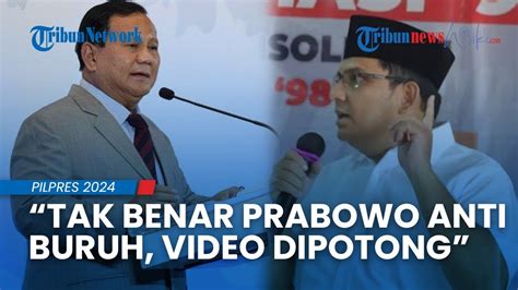 Pijar Sebut Ada Yang Plintir Pernyataan Prabowo Soal Larang Buruh