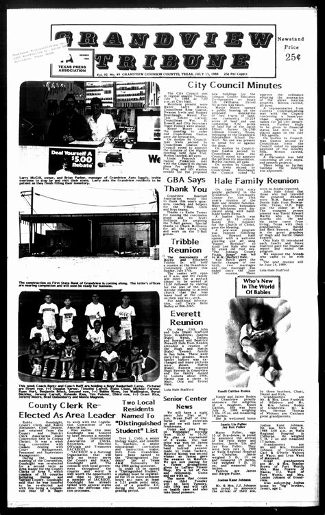 Grandview Tribune Grandview Tex Vol 92 No 49 Ed 1 Friday