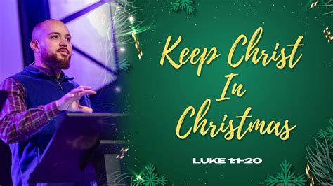 Keep Christ In Christmas Pastor Marcus Donaldson Youtube