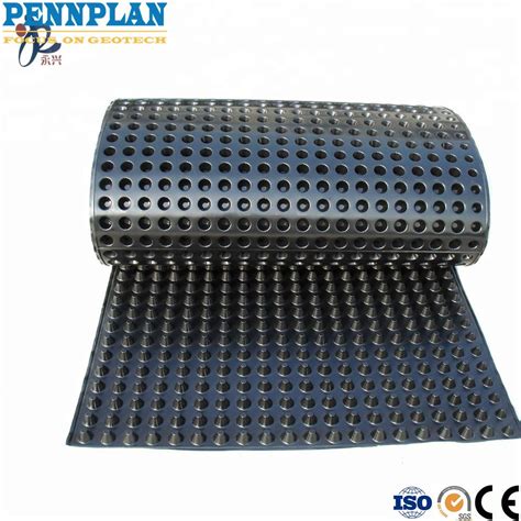 Waterproof Dimple Membrane Drain Mat Plastic Sheet Hdpe Drainage Board