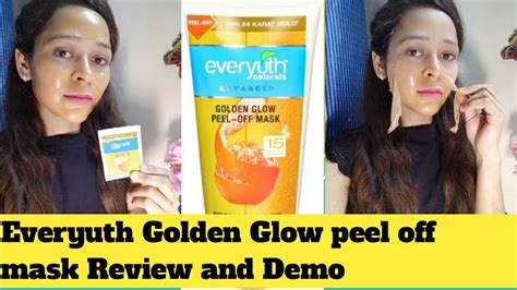 Everyuth Golden Glow Peel Off Mask Review And Demo Does It Remove