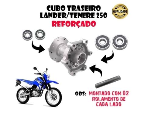 Cubo Roda Traseira Yamaha Lander Refor Ado Allen Cubo Para Roda