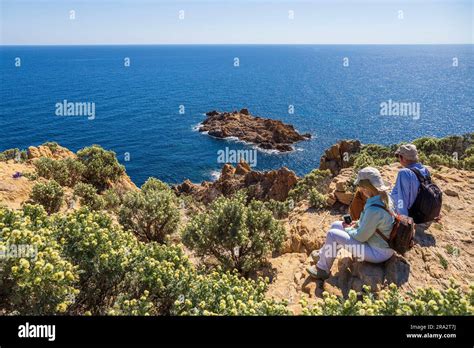 France Var Presqu Le De Saint Tropez Croix Valmer Vue Sur La Mer