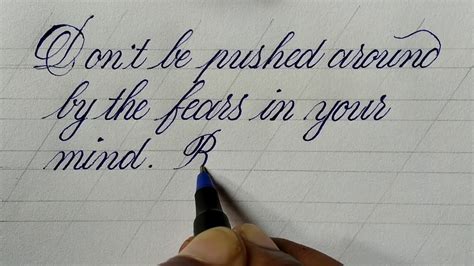 How To Write Very Neat Ball Pen Handwriting Beautiful Cursive