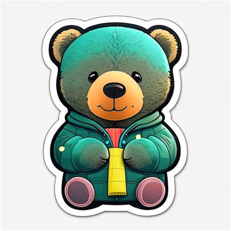 Premium Ai Image Teddy Bear Illustration Generative Ai