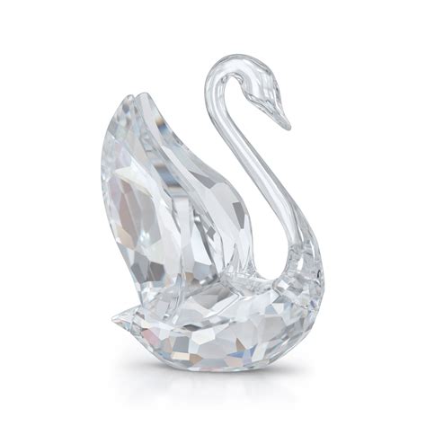 Swarovski Nature Collections Small Iconic Swan Figure Crystal Classics