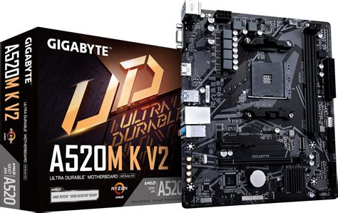 GIGABYTE Motherboard A520M K V2 Socket AMD AM4 AMD A520 Amazon