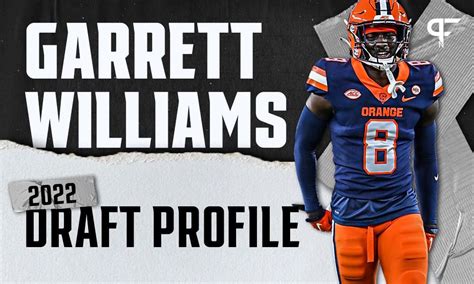 Garrett Williams Syracuse CB NFL Draft Scouting Report