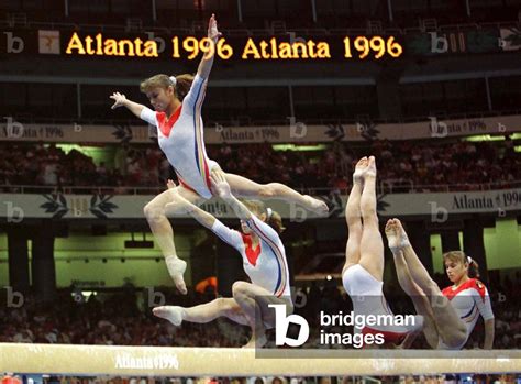 Image Of Multiple Exposure Photograph Of Romanian Gymnast Lavinia Milosovici Going Through