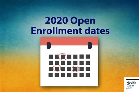 Mark Important 2020 Open Enrollment Dates On Your Calendar