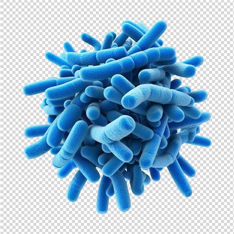 Premium PSD Bacteria Isolated On White Background