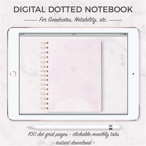 Digital Dotted Notebook for Ipad and Tablet - Felice Bakker