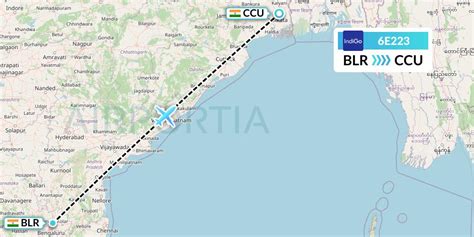 6E223 Flight Status IndiGo Airlines Bangalore To Kolkata IGO223