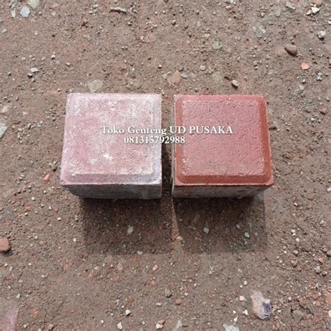 Jual Paving Block Tahu Kubus 10 x 10 x 8 Merah press mesin - Kota ...