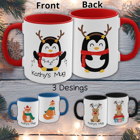 Custom Hot Cocoa Mug Christmas Mug With Name Personalized Etsy