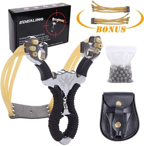 Amazon Edealing Professional Stainless Steel Slingshot Set