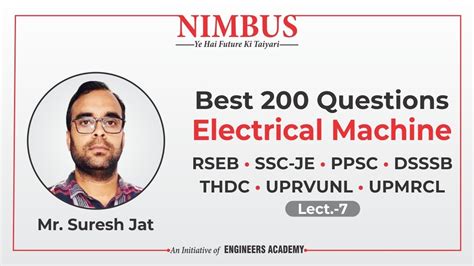 Best Questions Of Electrical Machine Rseb Ae Je Ppsc Dsssb