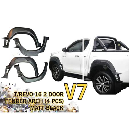 Toyota Hilux Revo 2016 2017 2018 2 Door Single Cab Front Rear Fender Arch Flare Flares Arches