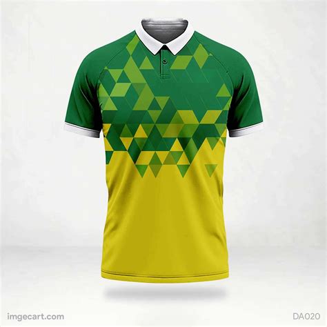 Cricket Jersey Design GREEN AND YELLOW - imgecart